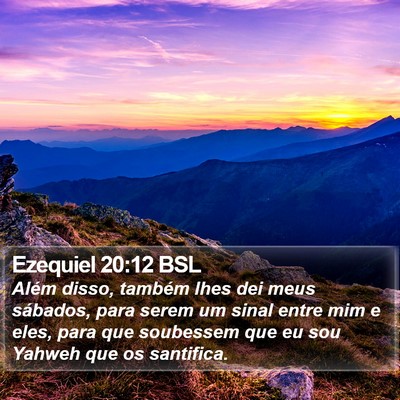 Ezequiel 20:12 BSL Bible Verse Image