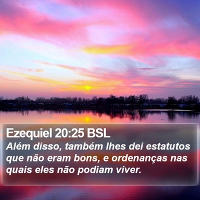 Ezequiel 20:25 BSL Bible Verse Image