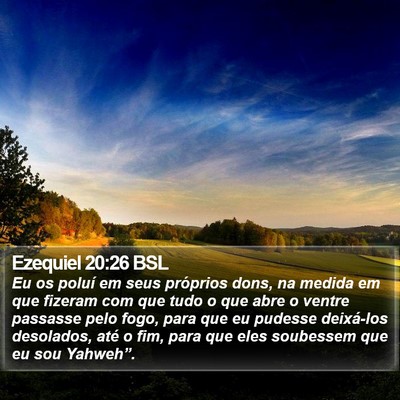 Ezequiel 20:26 BSL Bible Verse Image
