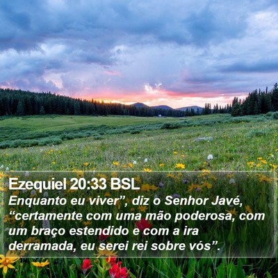 Ezequiel 20:33 BSL Bible Verse Image