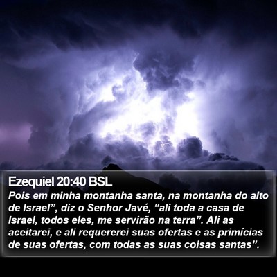 Ezequiel 20:40 BSL Bible Verse Image