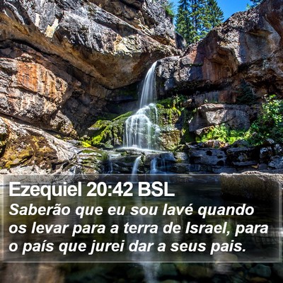 Ezequiel 20:42 BSL Bible Verse Image