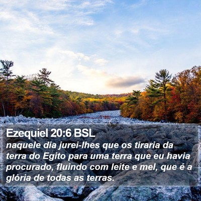Ezequiel 20:6 BSL Bible Verse Image