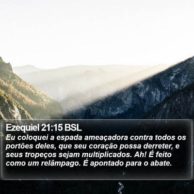 Ezequiel 21:15 BSL Bible Verse Image