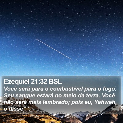 Ezequiel 21:32 BSL Bible Verse Image
