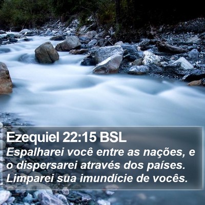 Ezequiel 22:15 BSL Bible Verse Image