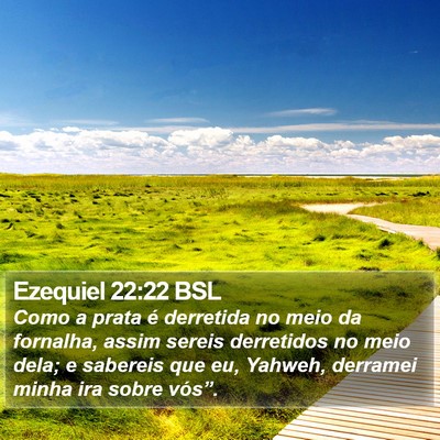 Ezequiel 22:22 BSL Bible Verse Image