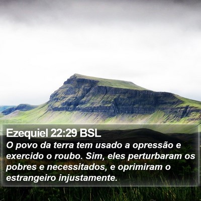 Ezequiel 22:29 BSL Bible Verse Image