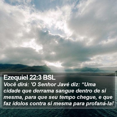 Ezequiel 22:3 BSL Bible Verse Image