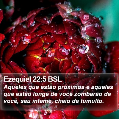 Ezequiel 22:5 BSL Bible Verse Image