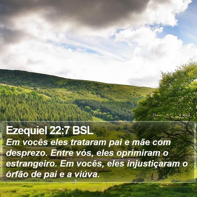 Ezequiel 22:7 BSL Bible Verse Image