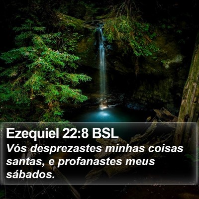 Ezequiel 22:8 BSL Bible Verse Image