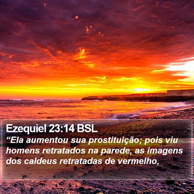 Ezequiel 23:14 BSL Bible Verse Image
