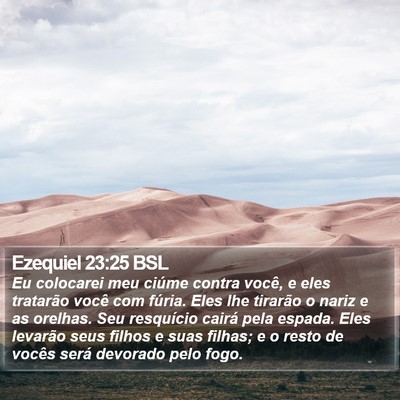 Ezequiel 23:25 BSL Bible Verse Image