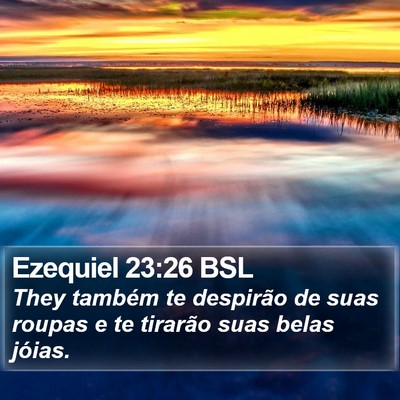 Ezequiel 23:26 BSL Bible Verse Image
