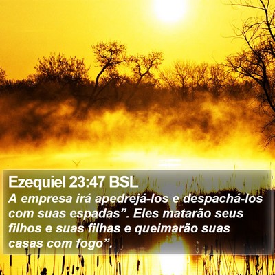 Ezequiel 23:47 BSL Bible Verse Image
