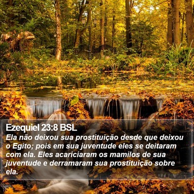 Ezequiel 23:8 BSL Bible Verse Image