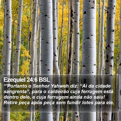 Ezequiel 24:6 BSL Bible Verse Image