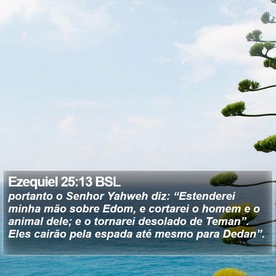 Ezequiel 25:13 BSL Bible Verse Image