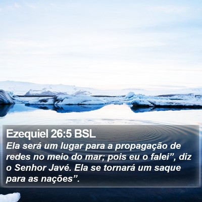 Ezequiel 26:5 BSL Bible Verse Image