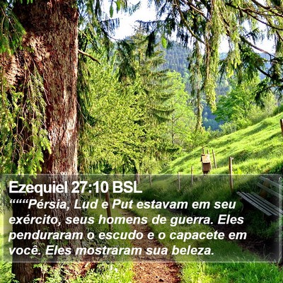 Ezequiel 27:10 BSL Bible Verse Image