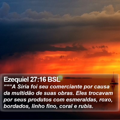 Ezequiel 27:16 BSL Bible Verse Image