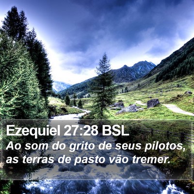 Ezequiel 27:28 BSL Bible Verse Image