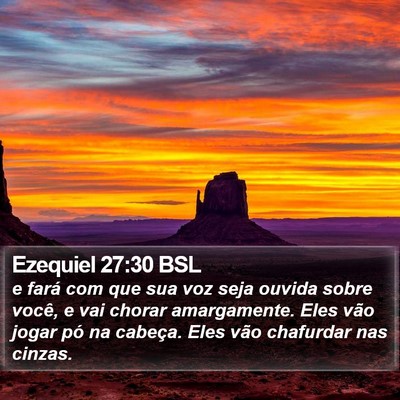 Ezequiel 27:30 BSL Bible Verse Image