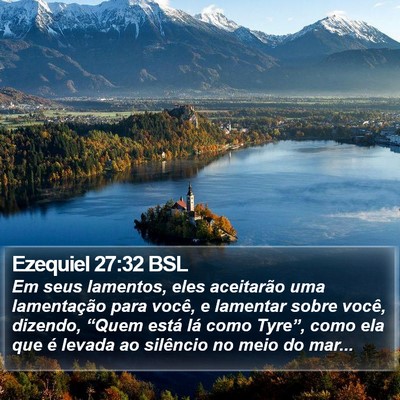 Ezequiel 27:32 BSL Bible Verse Image