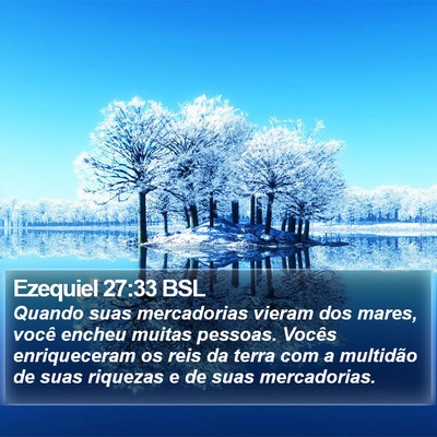 Ezequiel 27:33 BSL Bible Verse Image