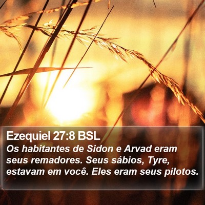 Ezequiel 27:8 BSL Bible Verse Image