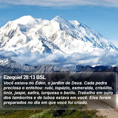 Ezequiel 28:13 BSL Bible Verse Image