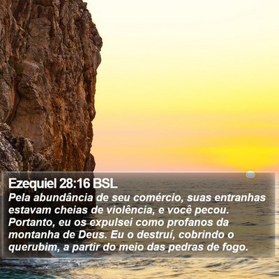 Ezequiel 28:16 BSL Bible Verse Image