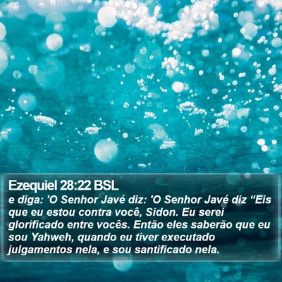 Ezequiel 28:22 BSL Bible Verse Image