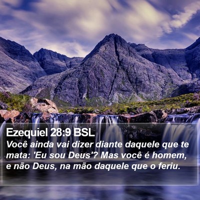 Ezequiel 28:9 BSL Bible Verse Image