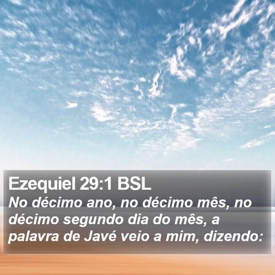 Ezequiel 29:1 BSL Bible Verse Image