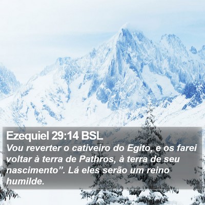 Ezequiel 29:14 BSL Bible Verse Image