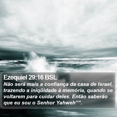 Ezequiel 29:16 BSL Bible Verse Image