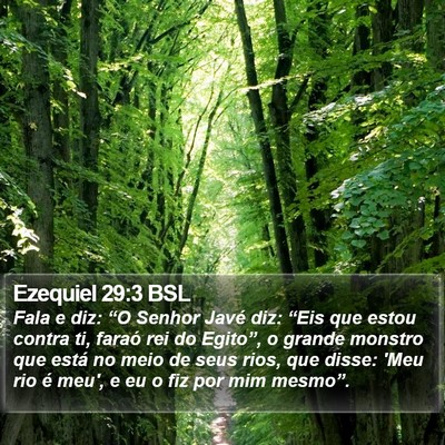 Ezequiel 29:3 BSL Bible Verse Image