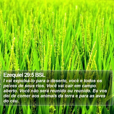 Ezequiel 29:5 BSL Bible Verse Image