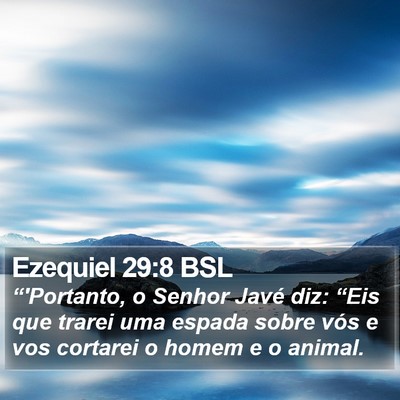 Ezequiel 29:8 BSL Bible Verse Image