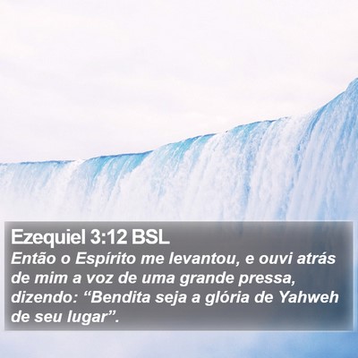 Ezequiel 3:12 BSL Bible Verse Image
