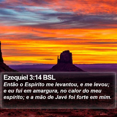 Ezequiel 3:14 BSL Bible Verse Image
