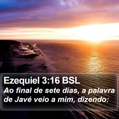 Ezequiel 3:16 BSL Bible Verse Image