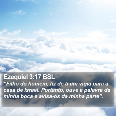 Ezequiel 3:17 BSL Bible Verse Image