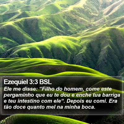 Ezequiel 3:3 BSL Bible Verse Image