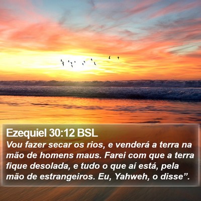 Ezequiel 30:12 BSL Bible Verse Image