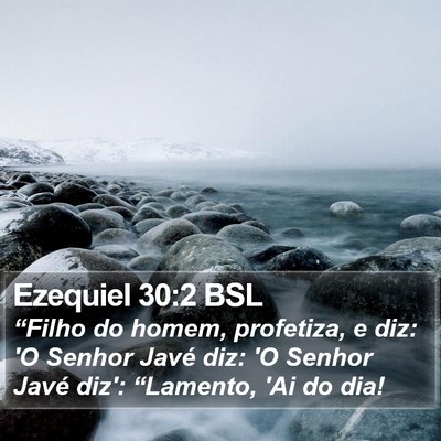 Ezequiel 30:2 BSL Bible Verse Image