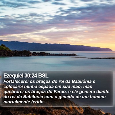 Ezequiel 30:24 BSL Bible Verse Image