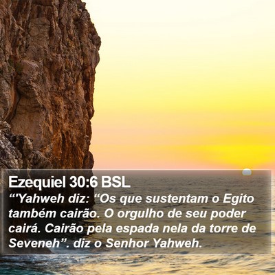 Ezequiel 30:6 BSL Bible Verse Image